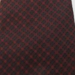 Pre Owned Valentino Burgundy Patterned Silk Tie