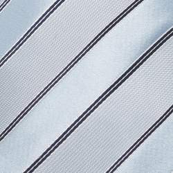 Pre Owned ربطة عنق فالنتينو نمط خطوط هندسية مائلة حرير أزرق