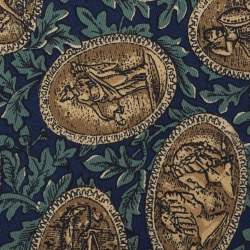 Pre Owned Valentino Multicolor Printed Silk Tie 