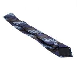 Valentino Multicolor Striped Silk Jacquard Traditional Tie