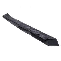 Valentino Dark Grey Patterned Silk Jacquard Traditional Tie