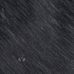 مملوكة مسبقًا Valentino Vintage Navy Blue Abstract Diagonal Pattern Silk Tie