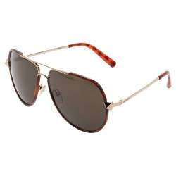 Valentino Brown Havana/ Green V116S Aviator Sunglasses