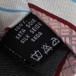 Valentino White & Pink Diagonal Textured Stripe Silk Tie