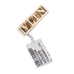 Pre Owned Valentino Gold Tone VLTN Logo Ring Size 65