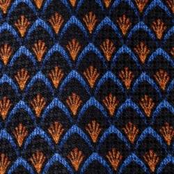 Pre Owned Valentino Black Printed Traditional Silk Tie