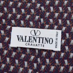 Valentino Cravatte Multicolor Printed Silk Tie