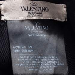 Pre Owned Valentino Red Cotton Canvas VLTN Baseball Cap 