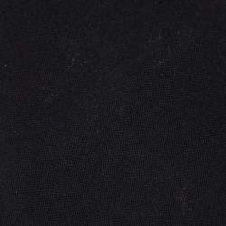 Pre Owned Valentino Black Silk Wool Skinny Tie