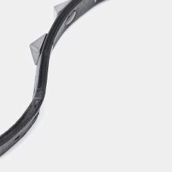 Pre Owned Valentino Black Leather Rockstud Wrap Bracelet