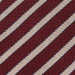 Pre Owned Valentino Burgundy Contrast Striped Silk Tie