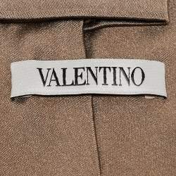 Valentino Light Brown Silk Tie