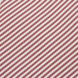 Pre Owned Valentino White/Red Striped Silk Tie