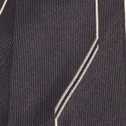Pre Owned Valentino Black Silk Tie