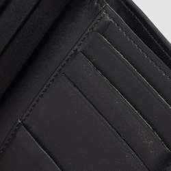 Valentino Black Leather VLTN Bifold Card Holder