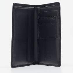 Valentino Black Leather VLTN Bifold Card Holder