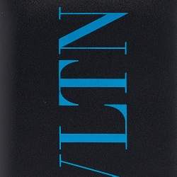 Valentino Black Leather VLTN Bifold Card Holder