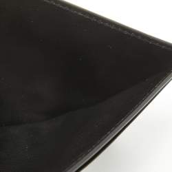 Valentino Black Camouflage Leather and Canvas Card Holder