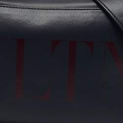 Valentino Blue Leather VLTN Crossbody Bag