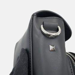 Pre Owned Valentino Garavani Cross Body Bag Black Leather