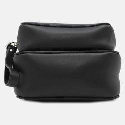 Pre Owned Valentino Garavani Cross Body Bag Black Leather