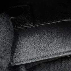 Pre Owned حقيبة يد توتس فالنتينو غارافاني أنتيباس جلد عجل أسود حجم متوسط