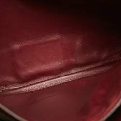 Pre Owned حقيبة كلاتش فال نتينو روكستود قماش وتمس الأسود/الرمادي</