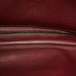 Pre Owned حقيبة كلاتش فالنتينو روكستود قماش وتمس الأسود/الرمادي</