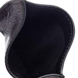 Pre Owned Valentino Black Leather Rockstud Card Holder