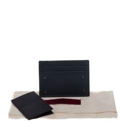 Valentino Dark Grey Leather Rockstud Card Holder