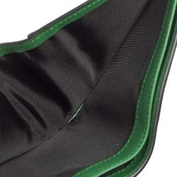 Pre Owned Valentino Green Leather VLogo Bifold Wallet