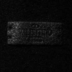 Valentino Black Leather Identity Tote
