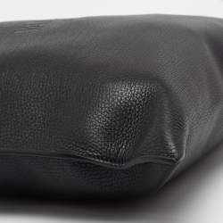Valentino Black Leather Identity Tote