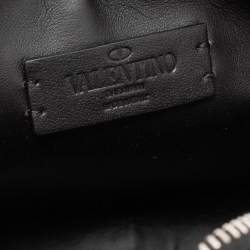 مملوكة مسبقًا Valentino Black Nylon and Leather VLogo Belt Bag