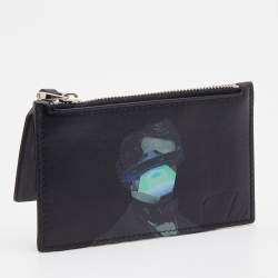 Valentino Black Leather Card Holder