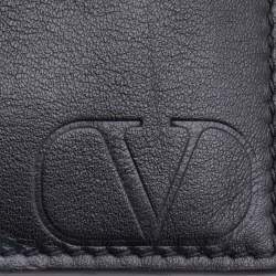 Valentino Black Leather Card Holder