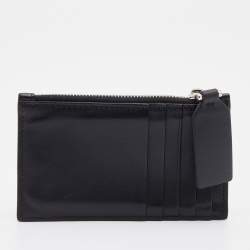 Valentino Black Leather Card Holder