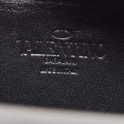 Valentino Black Leather Rockstud Shoe Bag