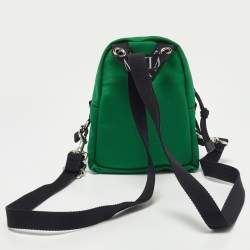 Valentino Green Nylon Mini VLTN Backpack