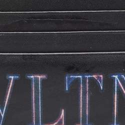 Valentino Black Leather VLTN Card Holder