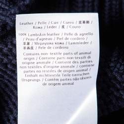 Valentino Navy Blue Printed Wool Knit Jumper XS