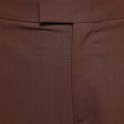 Valentino Brown Wool Blend Shorts M