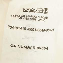 Pre Owned Valentino White Linen Tailored Suit L