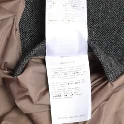 Valentino Multicolor Wool Blend Cashmere Hooded Puffer Jacket S