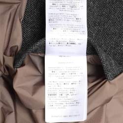 Valentino Multicolor Wool Blend Cashmere Hooded Puffer Jacket S