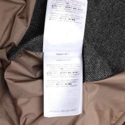 Valentino Multicolor Wool Blend Cashmere Hooded Puffer Jacket S