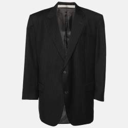 Valentino Black Wool Single Breasted Blazer 6L