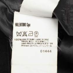Valentino Black Wool Single Breasted Blazer 6L