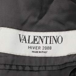 Valentino Black Wool Single Breasted Blazer 6L