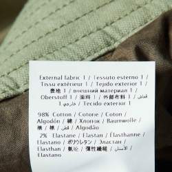 Pre Owned Valentino Green Cotton Cargo Shorts XXS